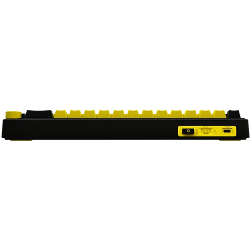 LORGAR KBP70MW, Wireless 65% Mechanical Gaming Keyboard Pro, Black/yellow, EN layout - image 5