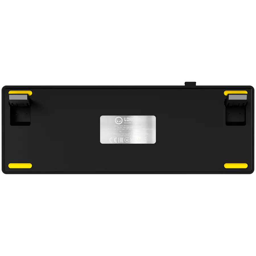 LORGAR KBP70MW, Wireless 65% Mechanical Gaming Keyboard Pro, Black/yellow, EN layout - image 8