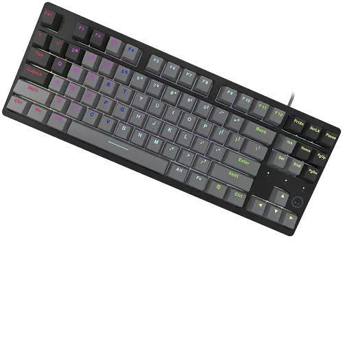 LORGAR Azar 514TKL, Wired RGB mechanical gaming keyboard, black, EN layout - image 2