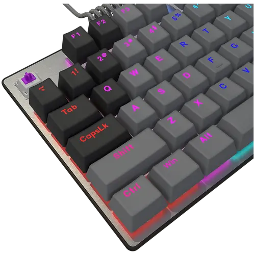 LORGAR Azar 514TKL, Wired RGB mechanical gaming keyboard, black, EN layout - image 7