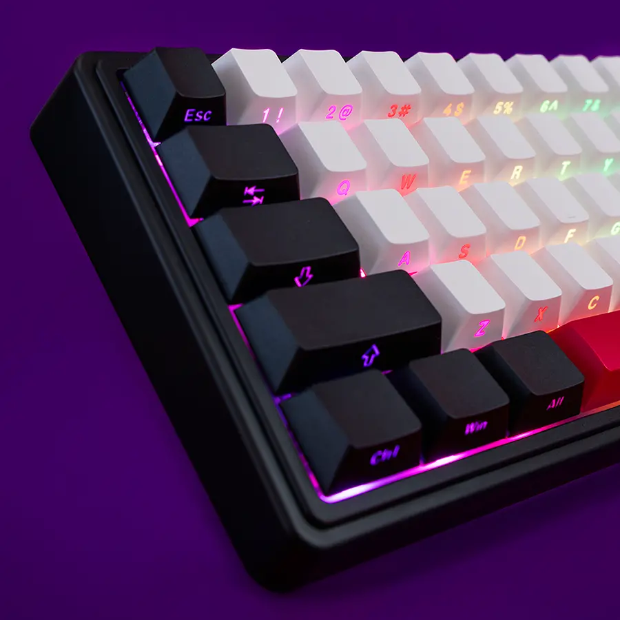 LORGAR KBP70MW, Wireless 65% Mechanical Gaming Keyboard Pro, Black/red, EN layout - image 11