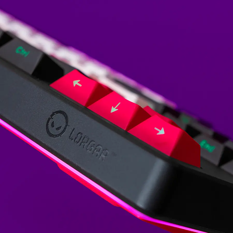 LORGAR KBP70MW, Wireless 65% Mechanical Gaming Keyboard Pro, Black/red, EN layout - image 12