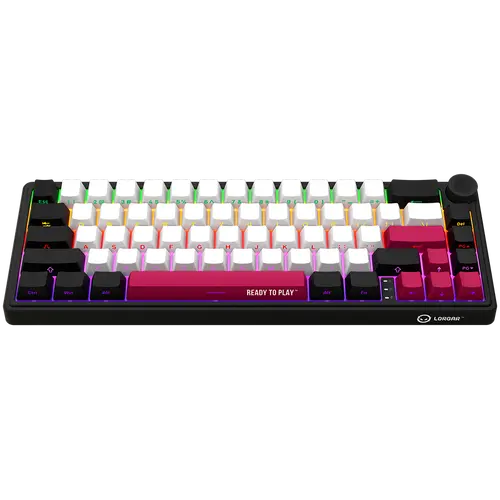 LORGAR KBP70MW, Wireless 65% Mechanical Gaming Keyboard Pro, Black/red, EN layout - image 2