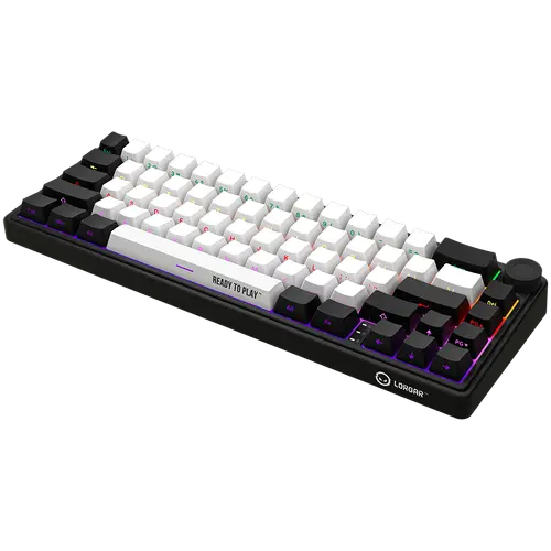 LORGAR KBP70MW, Wireless 65% Mechanical Gaming Keyboard Pro, Black/red, EN layout - image 6