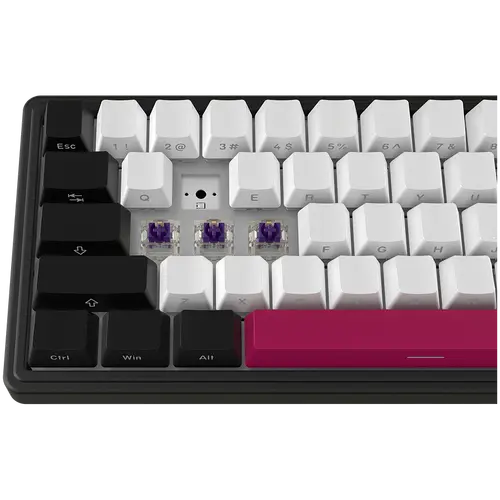 LORGAR KBP70MW, Wireless 65% Mechanical Gaming Keyboard Pro, Black/red, EN layout - image 7