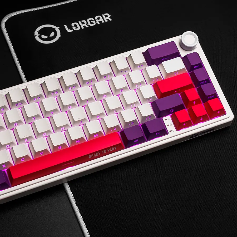 LORGAR KBP70MW, Wireless 65% Mechanical Gaming Keyboard Pro, White, EN layout - image 12