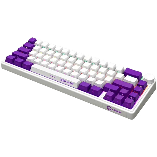 LORGAR KBP70MW, Wireless 65% Mechanical Gaming Keyboard Pro, White, EN layout - image 6