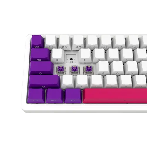 LORGAR KBP70MW, Wireless 65% Mechanical Gaming Keyboard Pro, White, EN layout - image 7