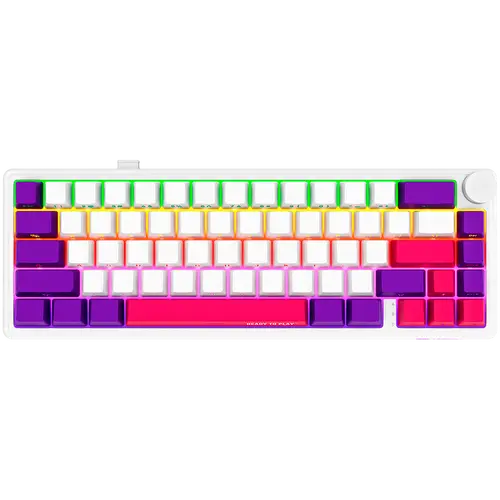 LORGAR KBP70MW, Ασύρματο 65% Μηχανικό Gaming Πληκτρολόγιο Pro, Λευκό, EN διάταξη - 1