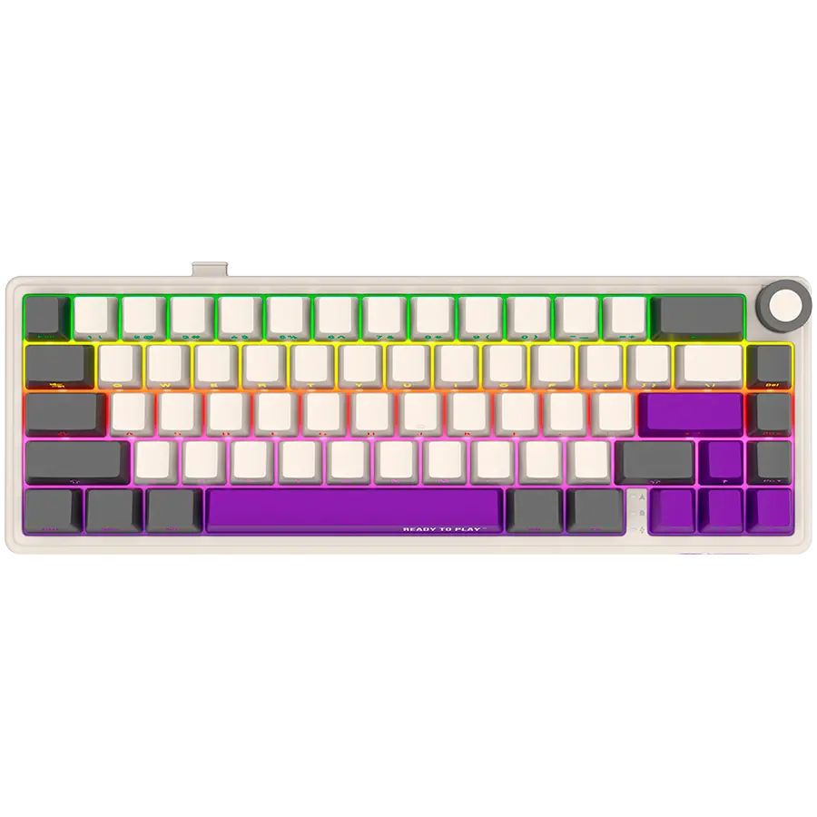 LORGAR KBP70MW, Ασύρματο 65% Μηχανικό Gaming Πληκτρολόγιο Pro, Μπεζ, EN διάταξη