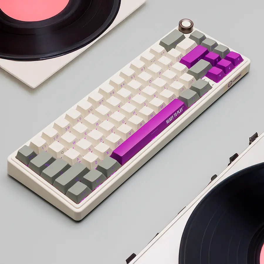 LORGAR KBP70MW, Wireless 65% Mechanical Gaming Keyboard Pro, Beige, EN layout - image 12