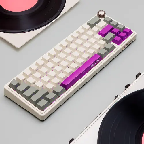 LORGAR KBP70MW, Wireless 65% Mechanical Gaming Keyboard Pro, Beige, EN layout - image 12