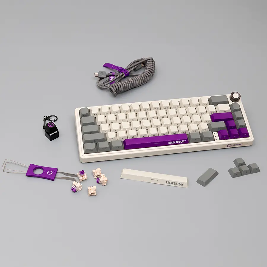 LORGAR KBP70MW, Wireless 65% Mechanical Gaming Keyboard Pro, Beige, EN layout - image 13