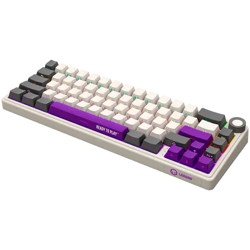 LORGAR KBP70MW, Tastatură mecanică gaming wireless 65% Pro, Bej, layout EN - 2