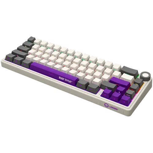 LORGAR KBP70MW, Wireless 65% Mechanical Gaming Keyboard Pro, Beige, EN layout - image 1