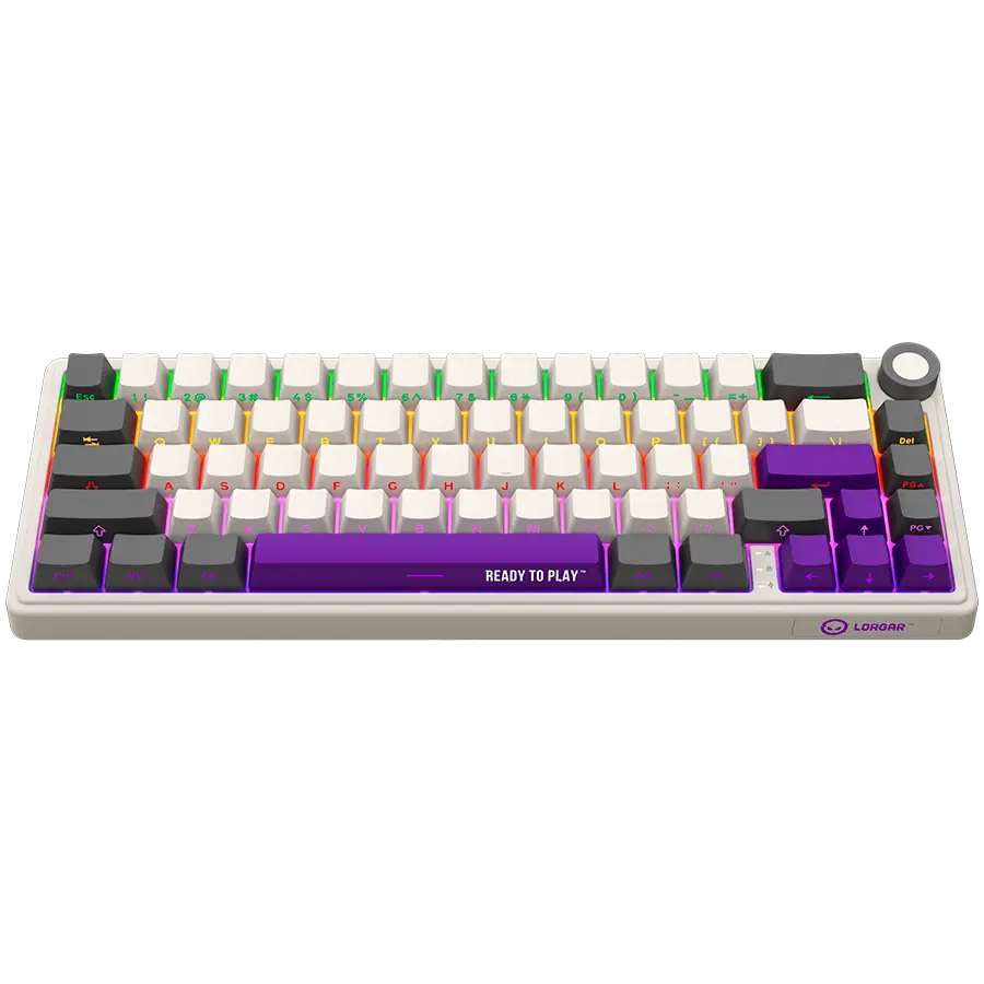 LORGAR KBP70MW, Wireless 65% Mechanical Gaming Keyboard Pro, Beige, EN layout - image 2