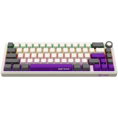 LORGAR KBP70MW, Tastatură mecanică gaming wireless 65% Pro, Bej, layout EN - 3