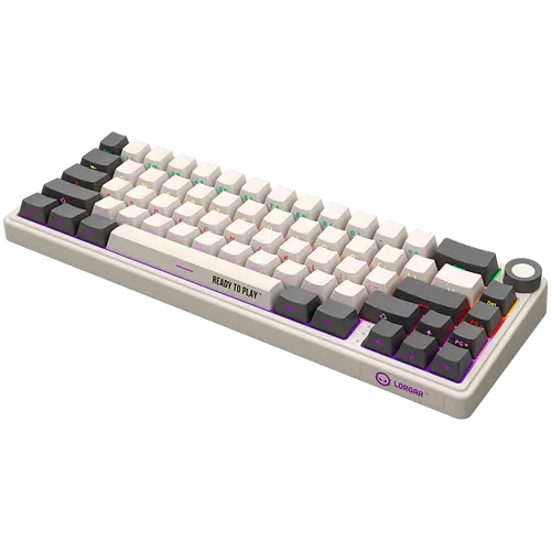 LORGAR KBP70MW, Tastatură mecanică gaming wireless 65% Pro, Bej, layout EN - 7