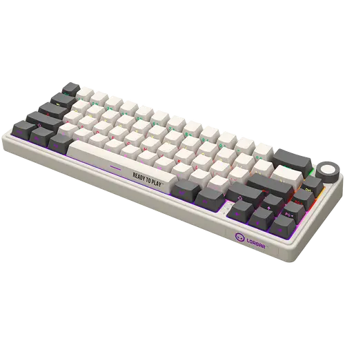 LORGAR KBP70MW, Wireless 65% Mechanical Gaming Keyboard Pro, Beige, EN layout - image 6