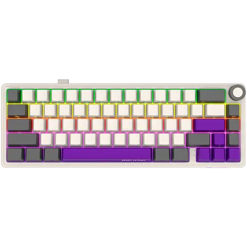 LORGAR KBP70MW, Wireless 65% Mechanical Gaming Keyboard Pro, Beige, EN layout