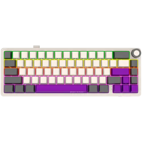 LORGAR KBP70MW, Ασύρματο 65% Μηχανικό Gaming Πληκτρολόγιο Pro, Μπεζ, EN διάταξη - 1