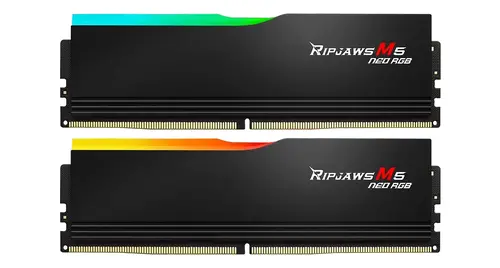 Памет G.SKILL Ripjaws M5 Neo RGB Black 64GB(2x32GB) DDR5-6000 - AMD EXPO