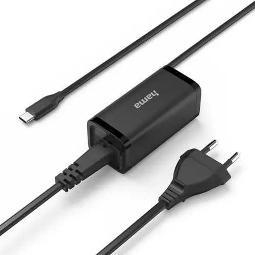HAMA Încărcător laptop USB-C PD, GaN, 5-20V/45 W - 3