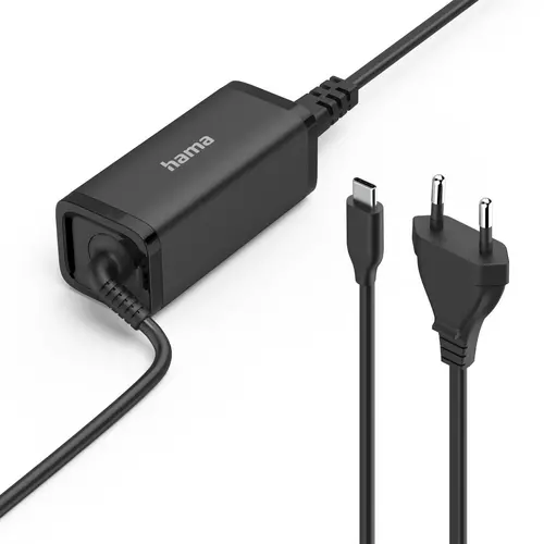 HAMA Φορτιστής laptop, USB-C PD, GaN, 5-20V/65 W - 1