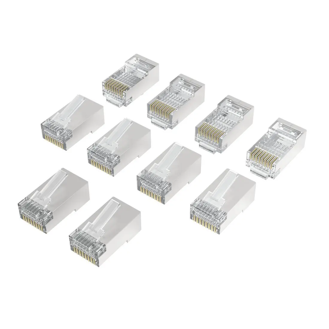 HAMA Накрайник RJ45, CAT 6a, 10 Gbit/s, екраниран, 10 бр. - image 1