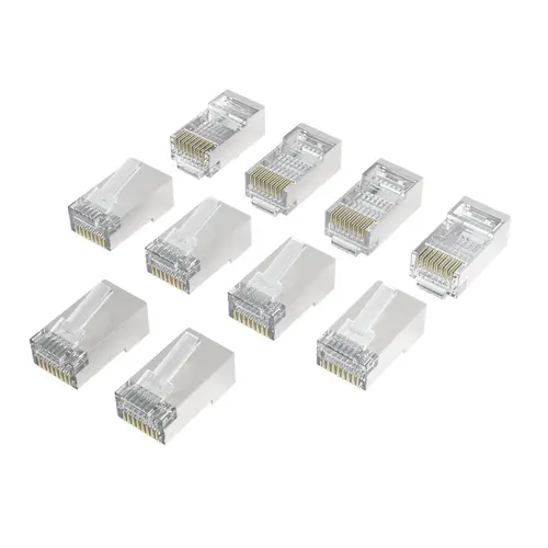 HAMA Накрайник RJ45, CAT 6a, 10 Gbit/s, екраниран, 10 бр. - image 1