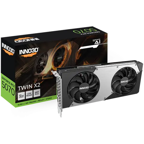 Placă video, Inno3D GeForce RTX 5070 12GB GDDR7 Twin X2 - 1