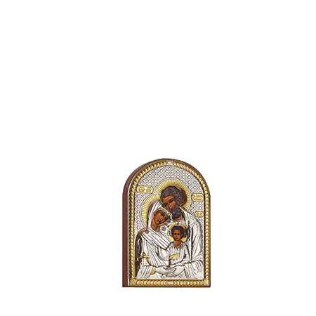 Icoană Sfânta Familie 4,5cm./6,2cm Icoană Sfânta Familie 4,5cm./6,2cm
