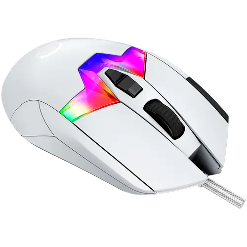 LORGAR Gaming Mouse MSP80 Pro Wired PixArt 3395 8K White - 5