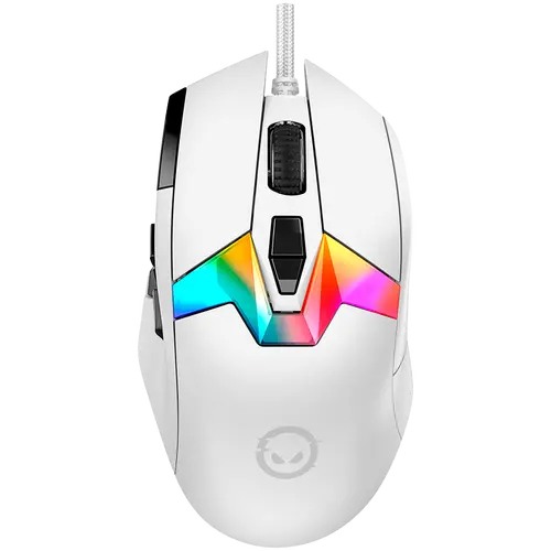 LORGAR Gaming Ποντίκι MSP80 Pro Ενσύρματο PixArt 3395 8K Λευκό - 1