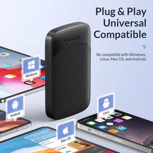 Orico carcasă pentru disc Storage - Case - 2.5 inch USB-C - 2020C3-V1-BK - 11