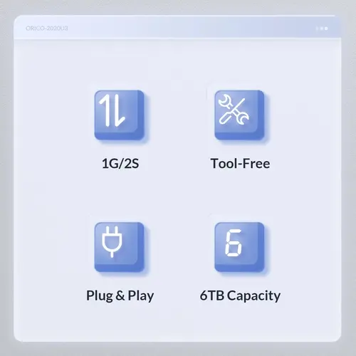 Orico carcasă pentru disc Storage - Case - 2.5 inch USB-C - 2020C3-V1-BK - 14