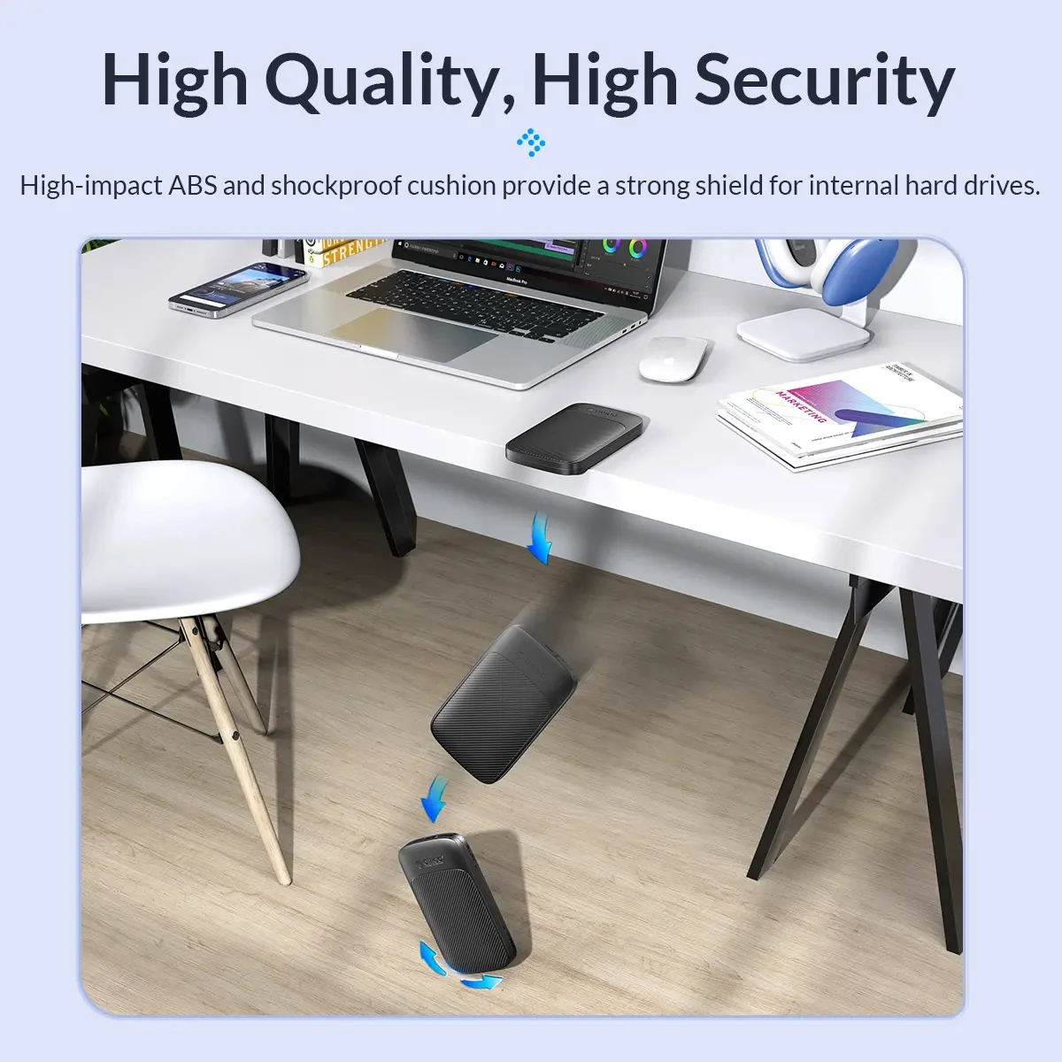Orico кутия за диск Storage - Case - 2.5 inch USB-C - 2020C3-V1-BK - image 15