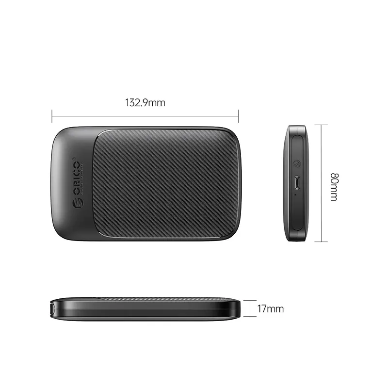 Orico кутия за диск Storage - Case - 2.5 inch USB-C - 2020C3-V1-BK - image 2