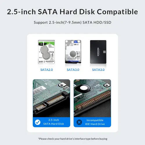 Orico θήκη δίσκου Αποθήκευση - Θήκη - 2.5 inch USB-C - 2577C3-V1-BK - 14