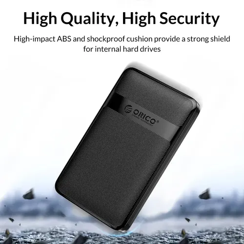 Orico carcasă pentru disc Stocare - Carcasă - 2.5 inch USB-C - 2577C3-V1-BK - 7