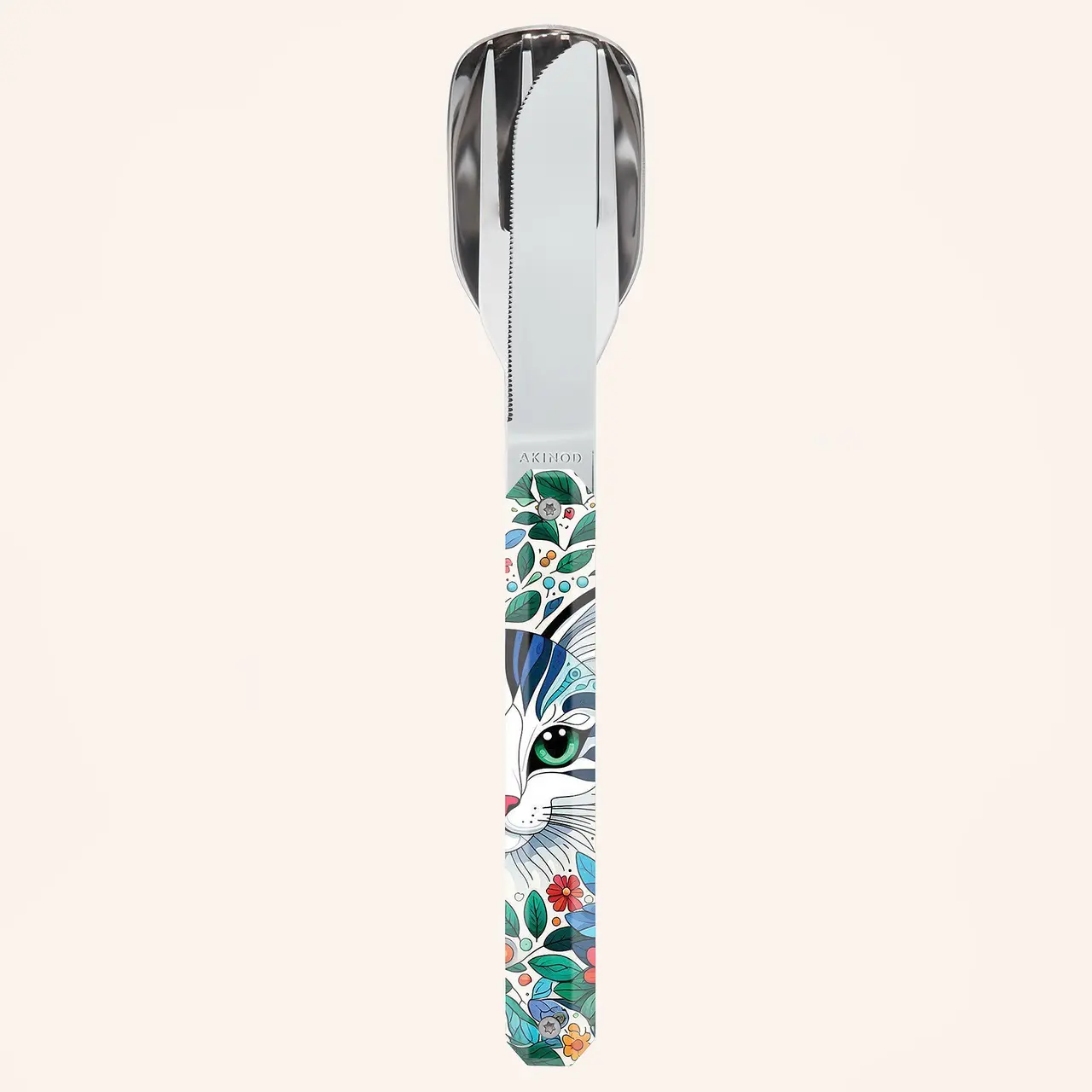 Set pentru servit masa Akinod Straight Cutlery 12H34, Pisică