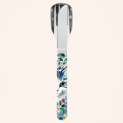 Σετ φαγητού Akinod Straight Cutlery 12H34, Γάτα - 1