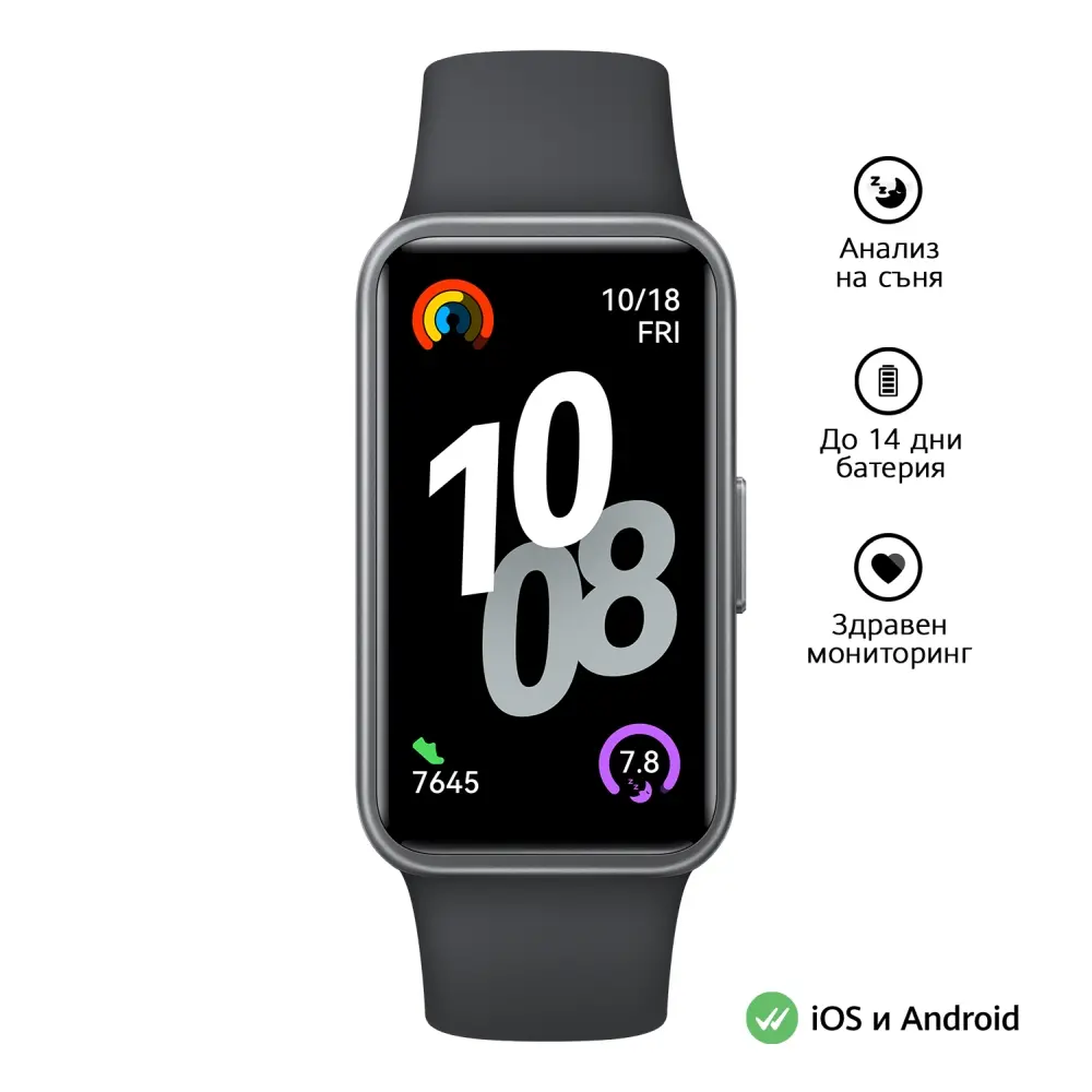 Фитнес гривна, Huawei Band 10 Nora-B19F Black