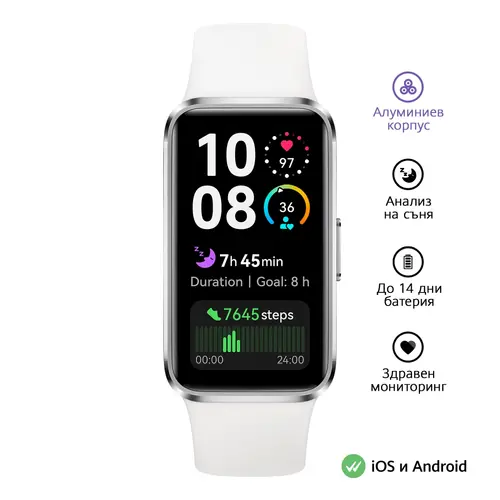 Фитнес гривна, Huawei Band 10 Nora-B29F White