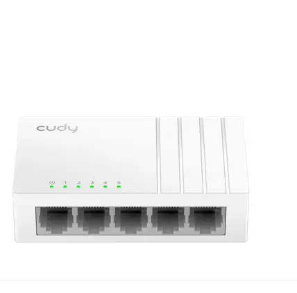 Суич Cudy GS105U, 5 портов, 10/100/1000, Auto-MDI/MDIX, USB-C Port