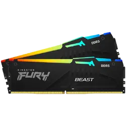 Kingston DRAM 16GB 5600MT/s DDR5 CL40 DIMM (Kit of 2) FURY Beast RGB XMP