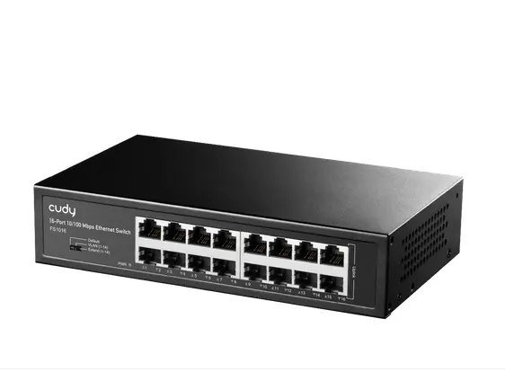Суич Cudy FS1016, 16 портов, 10/100Mbps, Metal Switch - image 2