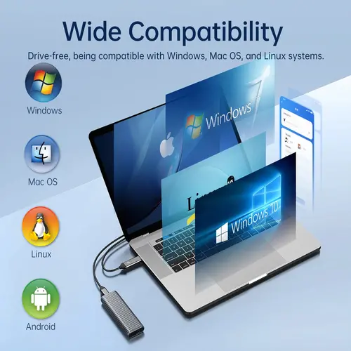 Orico външна кутия за диск Storage - Case - M.2 NVMe M-key 10 Gbps, Aluminium - AM2C3-G2-GY - image 11