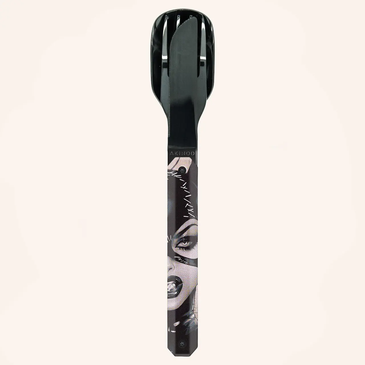 Комплект за хранене Akinod Straight Cutlery 12H34, Catwoman