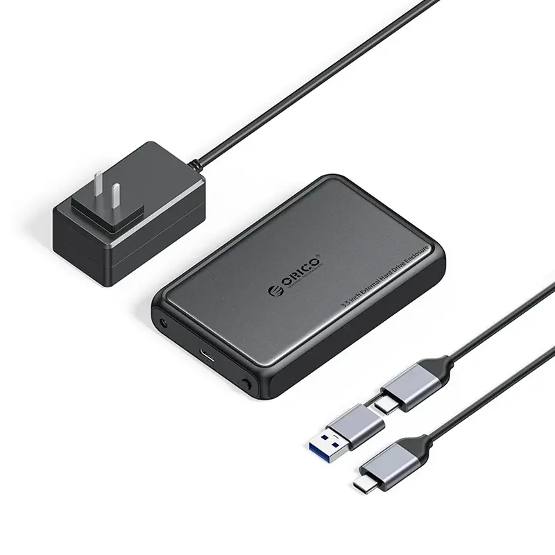 Orico carcasă pentru disc Storage - Case - 3.5 inch USB-C negru - DDL35-C3-EU-BK